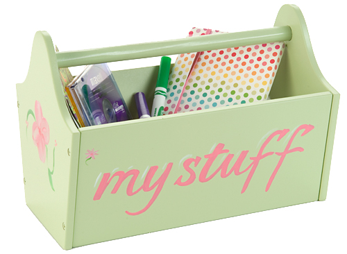 Дървена кутия с дръжка