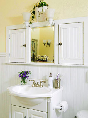 Вградени шкафове над мивката