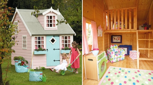 Дървена детска къщичка