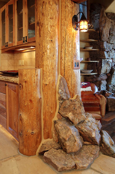 интериор на лог къща